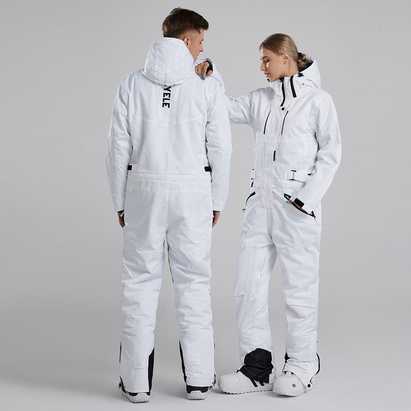 Waterproof Windproof Cotton-Filled Ski Suit, Multiple Colors