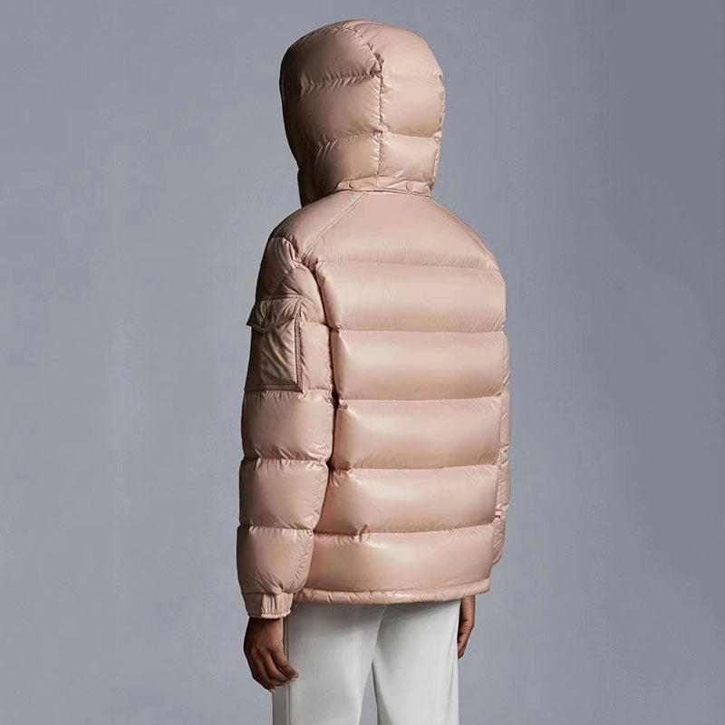 Women’s Casual Short Thickened Goose Down Cashmere Jacket