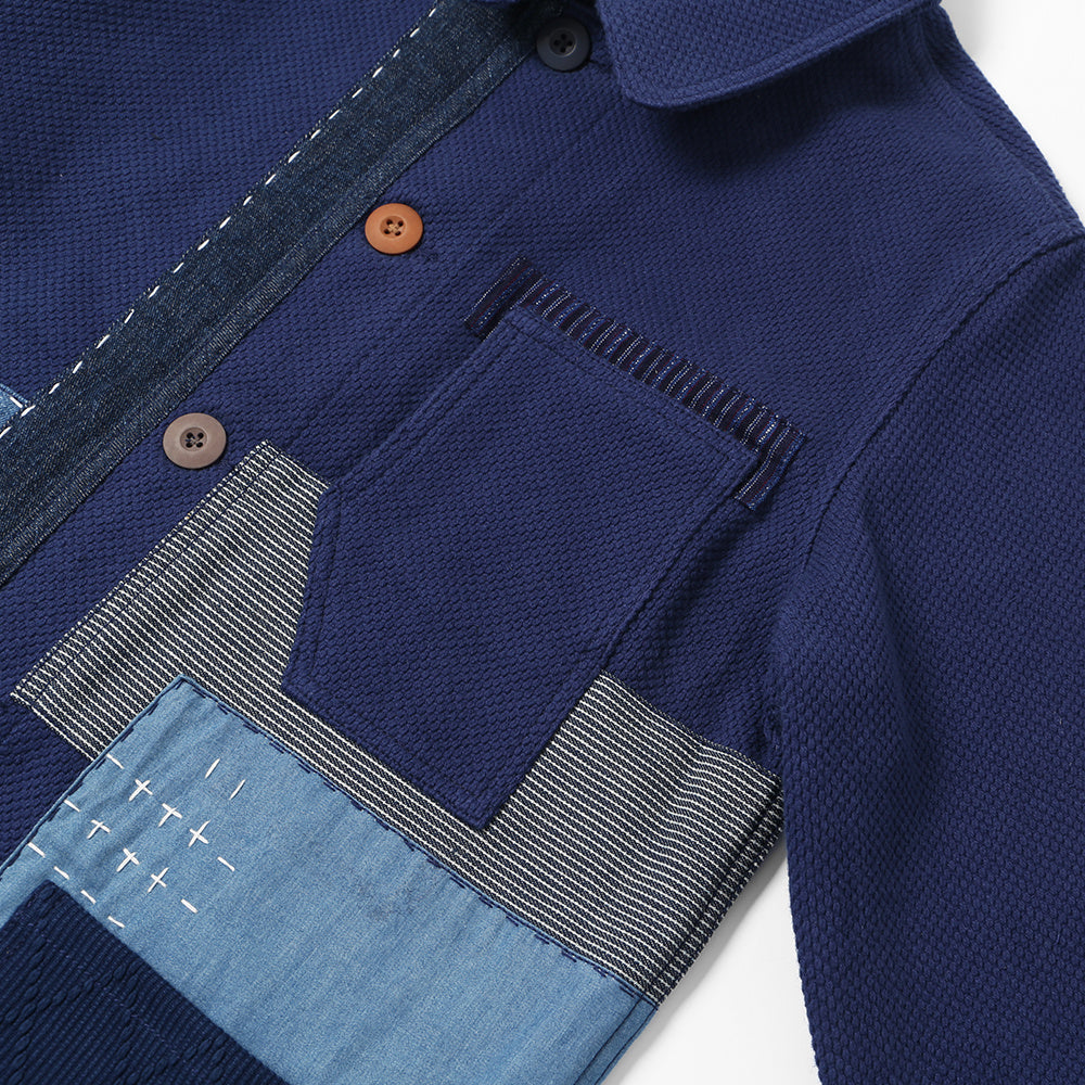 Japanese Retro Handmade Thorn Cotton Patchwork Jacket