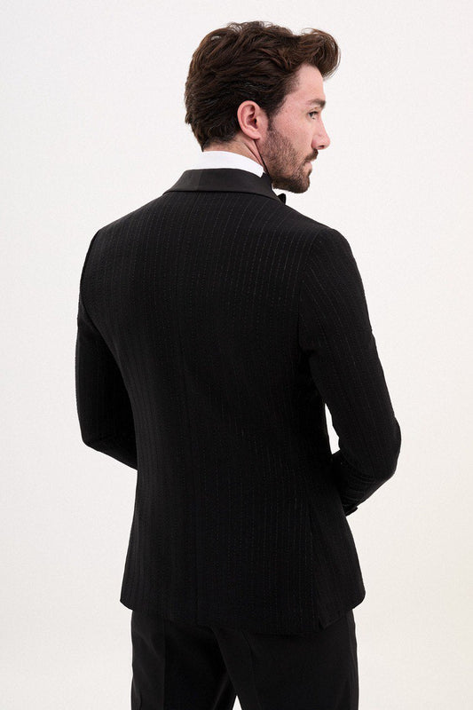 Noir Royale Shawl Tuxedo Set