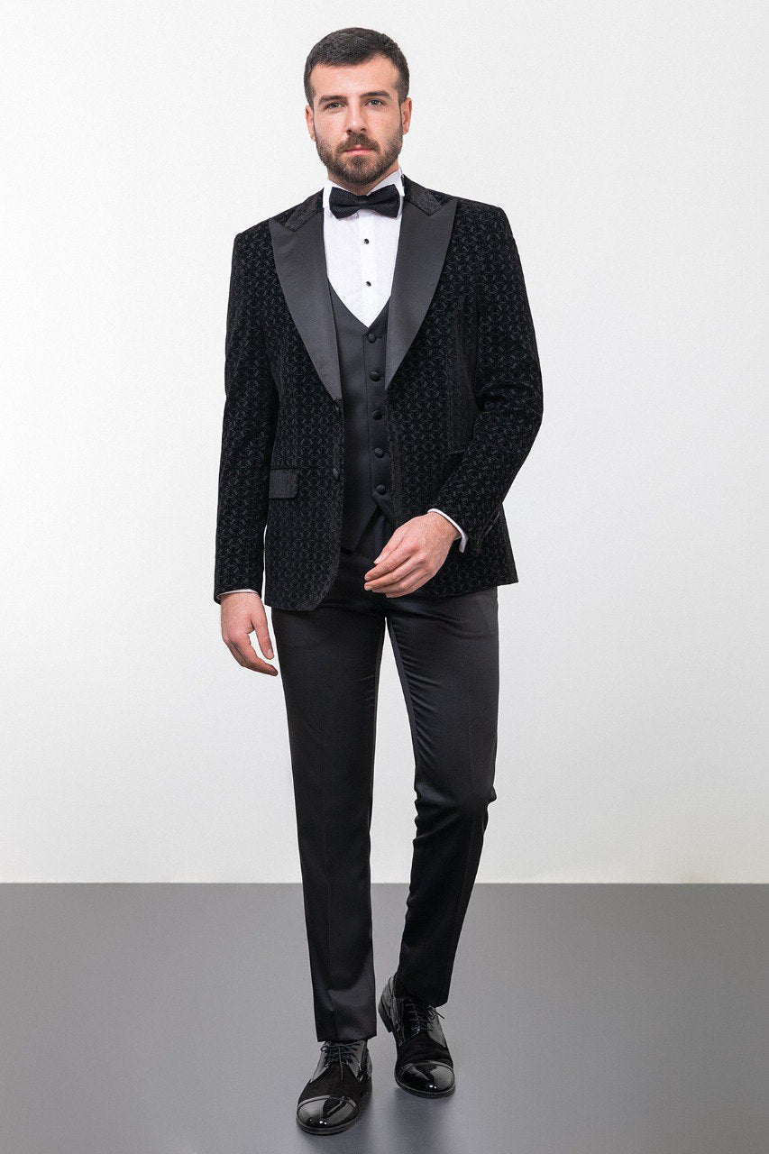 Black Monarch Wedding Tuxedo