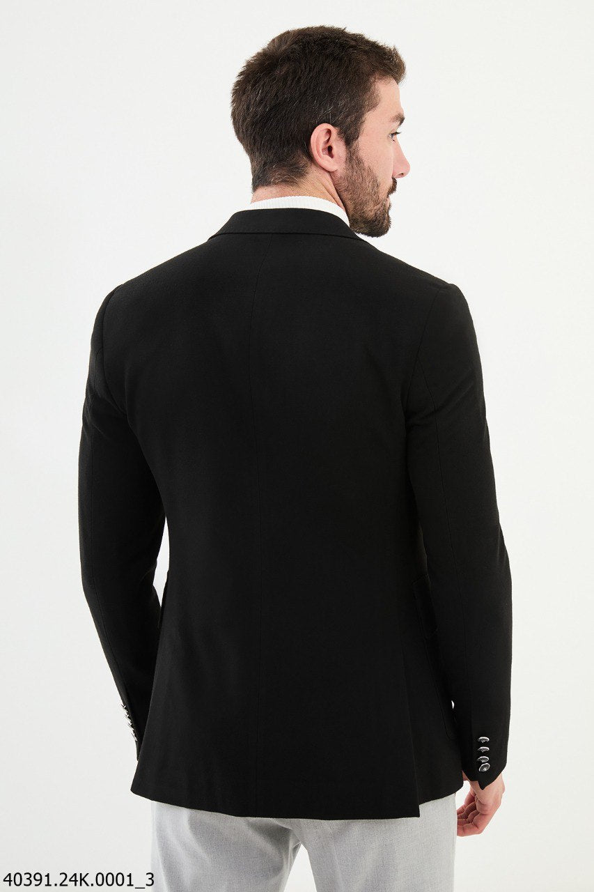 Black Casual Fit Blazer